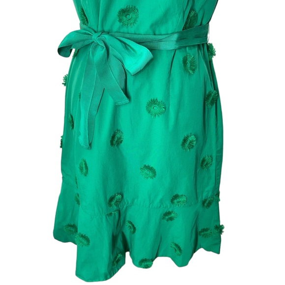 TALBOTS FLOWER APPLIQUE FIT-AND-FLARE DRESS - Picture 8 of 10